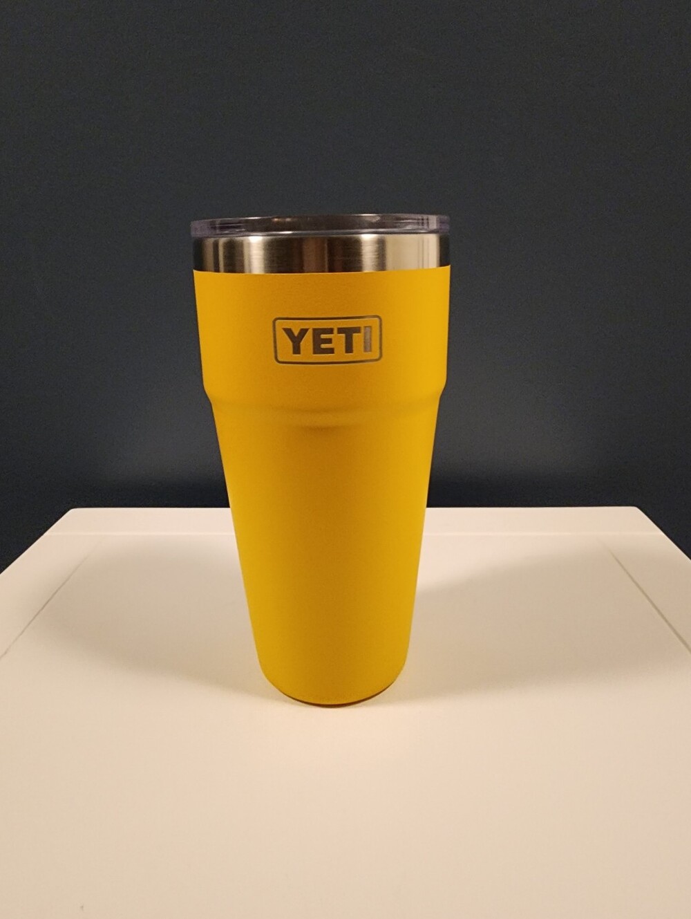 Yeti Alpine Yellow Bright Insulated 26 Oz Rambler Tumbler Retired